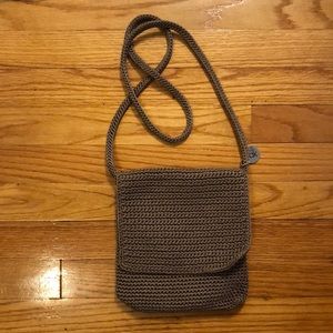 The SAK  Costa Mesa crossbody crochet flap purse